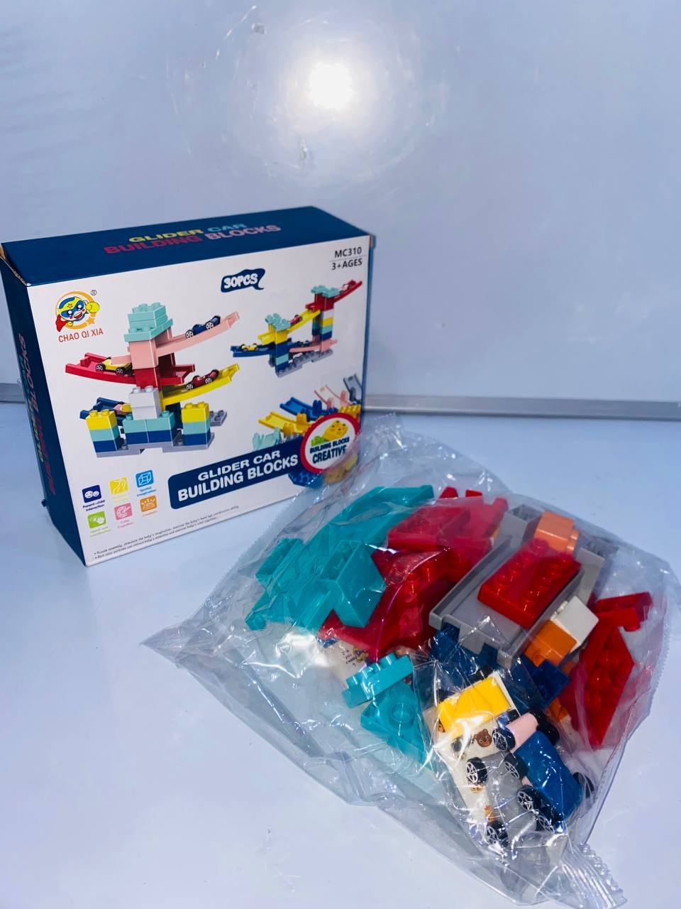 Glider car building blocks